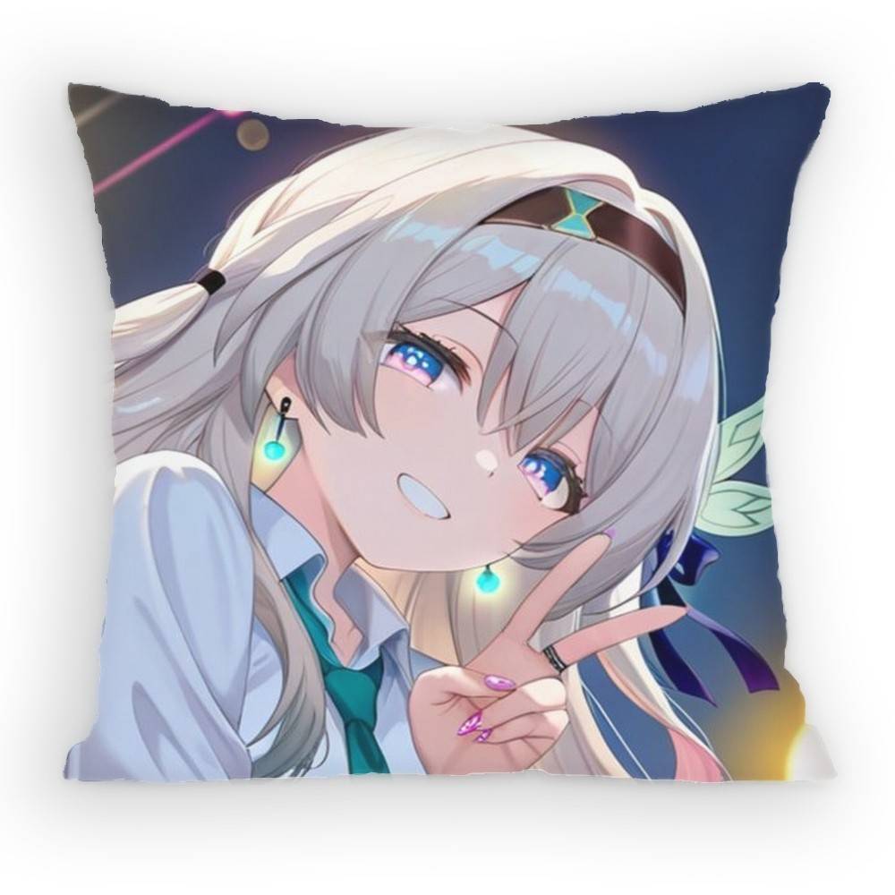 

Cute Galactic Wanderer Firefly Pillow Case Sofa Living Room Bedroom Headboard Backrest Cushion Square Cushion Nap Time 30x30 cm