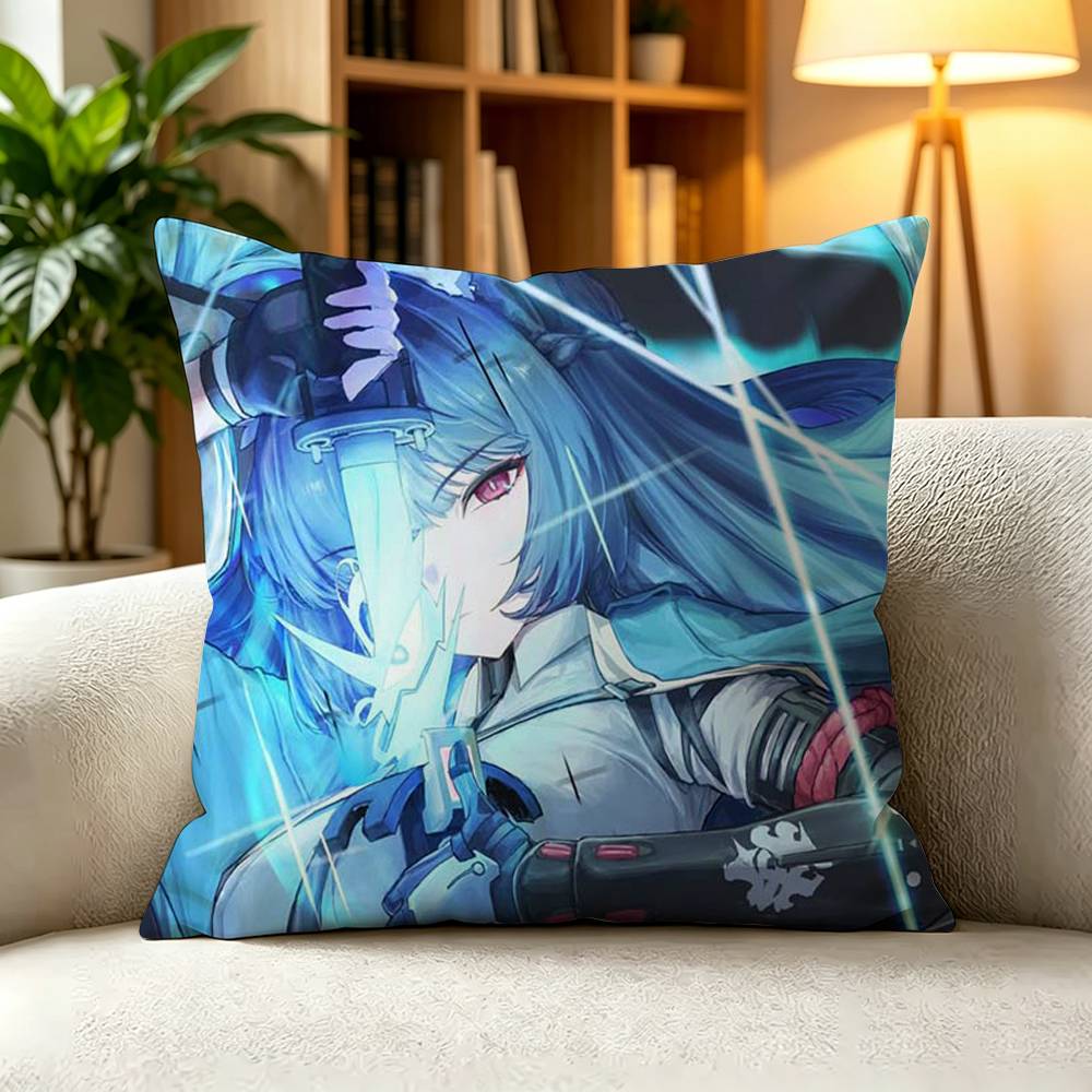 MMiyabi Zenless Zone Zero Pillow Case Square DoubleSided Sofa Cushion Cover Bedroom Bedside Pillow