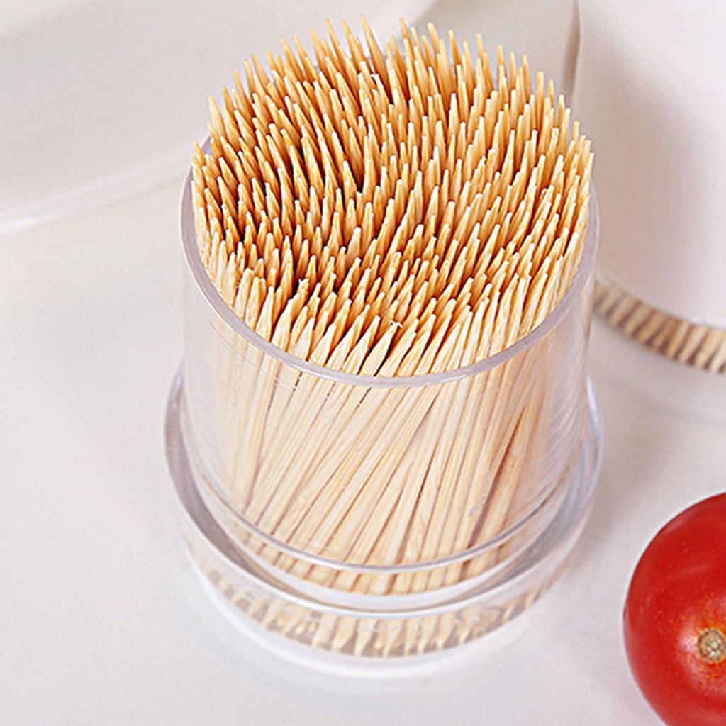 Toothpick Holder Multipurpose Luxury Creative Portable Tooth Pick Storage Dispenser for Kitchen Restaurant Round Top
