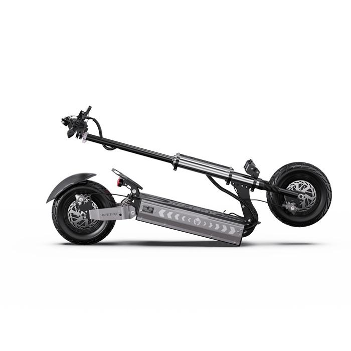 Skládací elektrická koloběžka APEFOX-T90: 85 km/h, 100 km dojezd, 60 V 31,2 Ah, Dva 2100W motory, 13palcové terénní pneumatiky