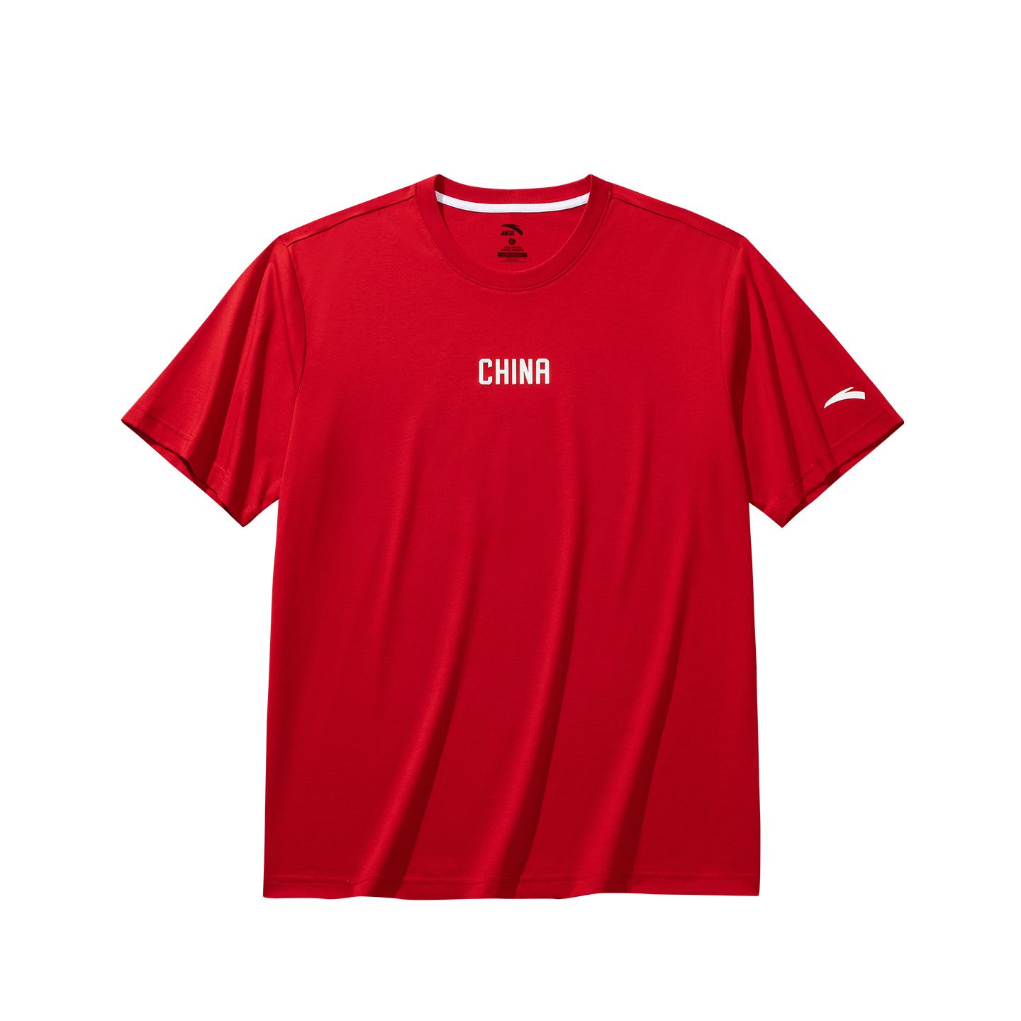 

Anta Training Series Short Sleeve Knitted Shirt Summer T-Shirt Men Tops Maple-Leaf-Red 952627113-2 S