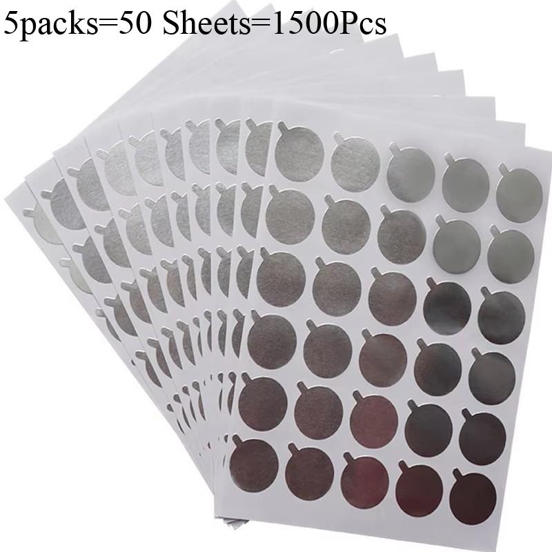 Eyelash Glue Holder Foil Pallet Glue Paper Patches Sticker For Eyelash Extension Disposable Glue Paper Pad Eye Sticker 300pcs