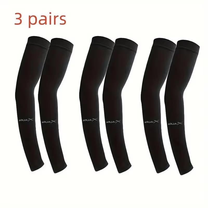 Sunscreen Ice Sleeves UV Resistant Summer Outdoor Sleeves Simple Solid Color Arm Protection Ice Silk Sleeves Long Pattern