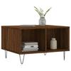 Coffee Table Brown Oak Effect 60 X 50 X 36.5 Cm Engineered Wood