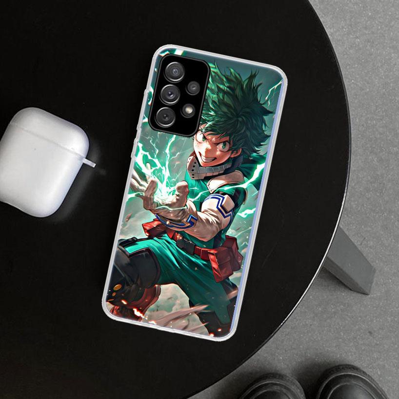 Midoriya Izuku Deku MHA My Hero Phone Case Cover for Samsung Galaxy A12 A22 A32 A52 A72 A02S A51 A50S A31 A20S A10S Note 20 Ultr