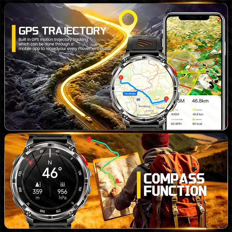 New T-Rex3 Ultra 1100mAh Battery Smart Watch GPS Track Compass IP69K Waterproof Sports tracker Outdoors Military Smartwatches