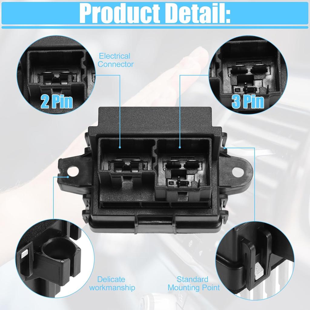 ACROPIX HVAC Heater Blower Motor Resistor Temp Control Regulator Module Fit for Chevy Suburban 2500 2007-2013 No.84178783/13501703/13503201 - Pack of