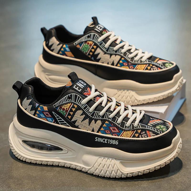 Men Shoes Fashion Chunky Sneaker Casual Sport Platform Shoes Street Cool Height Increasing Trainer Shoes
