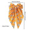 World Cup Football Print Hair Bow with Ribbon - US, Canada, Mexico Edition
