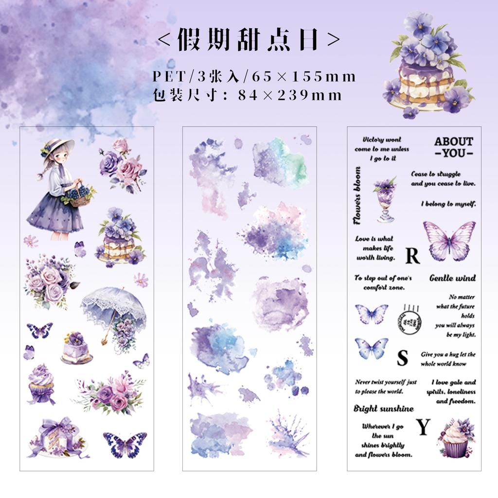 3pcs/lot Kawaii Stationery Stickers Life Palette Diary Planner Decorative Mobile Stickers Scrapbooking DIY Craft Stickers