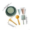 Kids Beach Toys Playset Portable Summer Outing Sandbox Toy Foldable Bucket for Children Boys