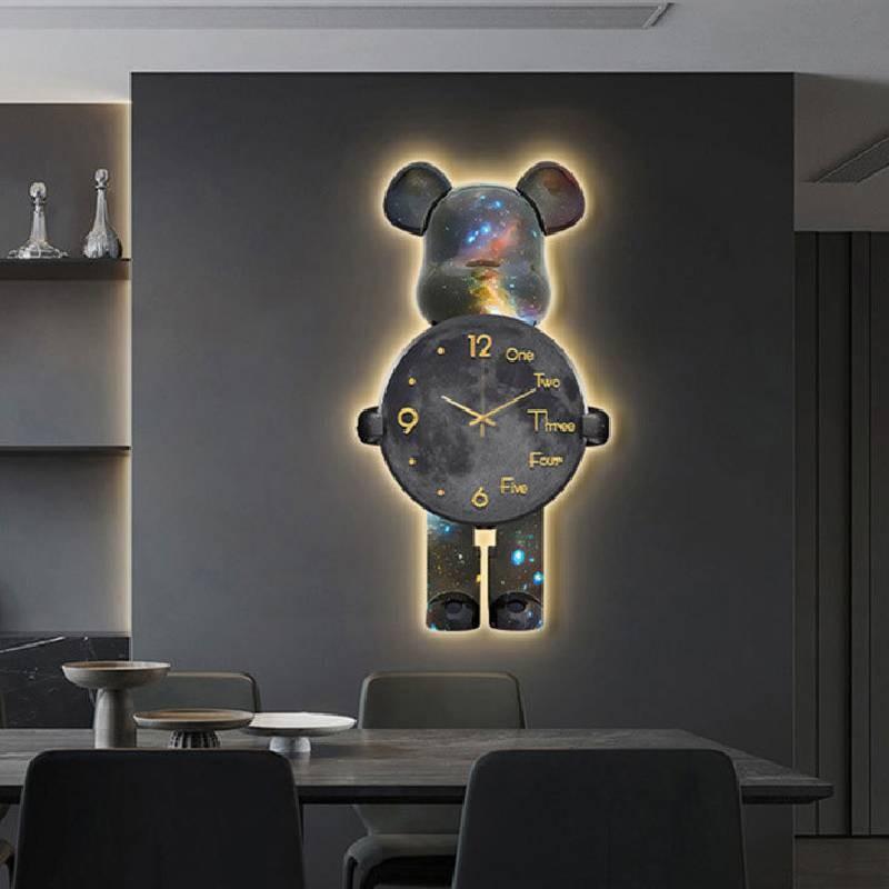 Wall Violentbear Clock Creativity Timepiece Living Decoration Room