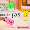 Toy Tumbler Rabbit With Plastic Resin Material Figurine For Children Animal Gift