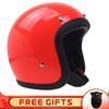 Lightweight Retro Cruiser Motorcycle Helmet Men Women Full Face DOT Approved Safety