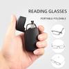 Folding Portable Reading Glasses with Case Unisex Retro Telescopic Rotation Far Sight Presbyopia Men Women Diopter Eyewear
