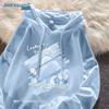 Jeanswest American Style Oversize Printed Hooded Sweatshirt