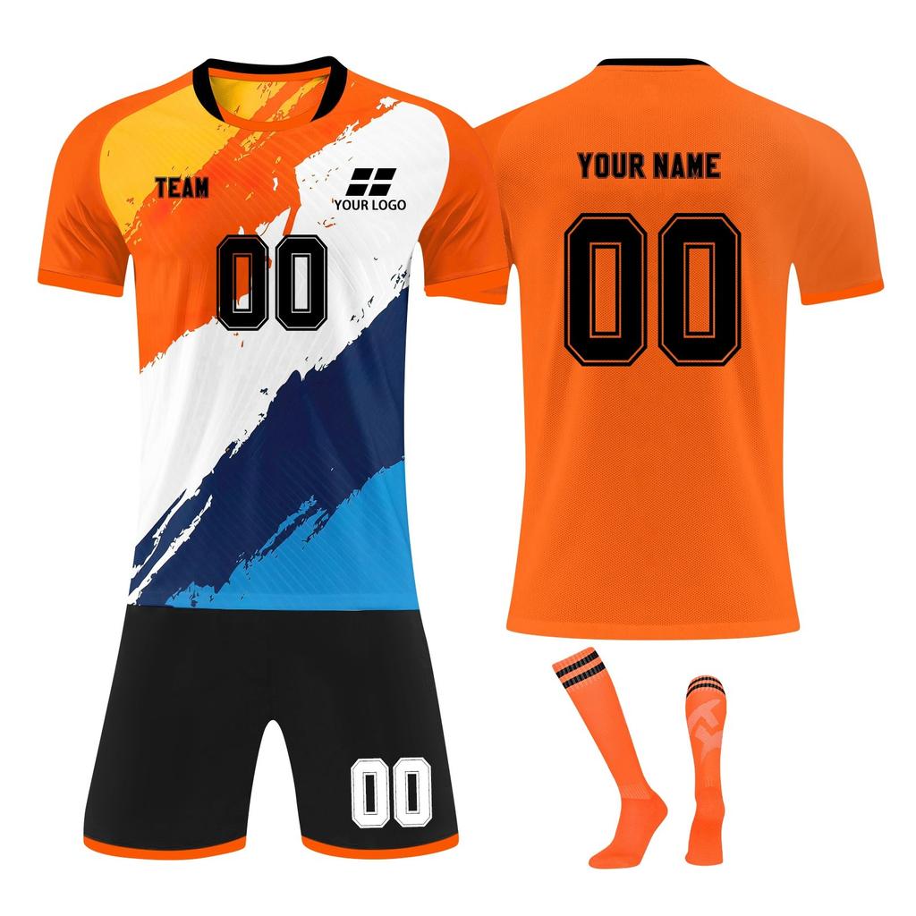 Personalised Shirts Kit Mens Girls With Number Custom Football Jerseys For Boys Training Suit