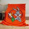 1pc Bugs Bunny carrotOutdoor Flannel Blanket Soft Plush Decor for Picnics, camping,Bedroom, Playroom, or Lunch Breakn1148A