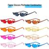 Flame Sunglasses - Trendy Frameless UV Protection Candy Color Shades for Dance Parties