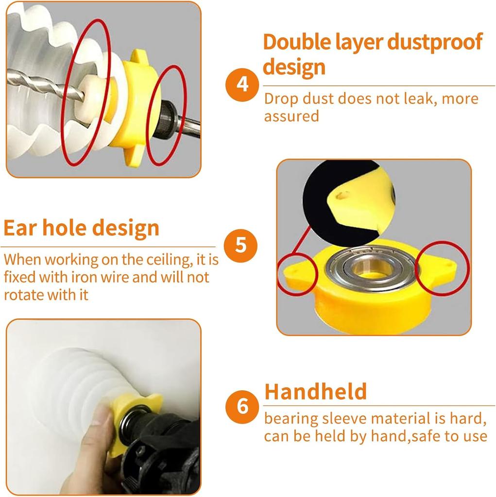 Drill Dust Cover Collector Scalable Rubber Dustproof Dust Bowl Device Power Tool Utility Accessories for Electric Hammer