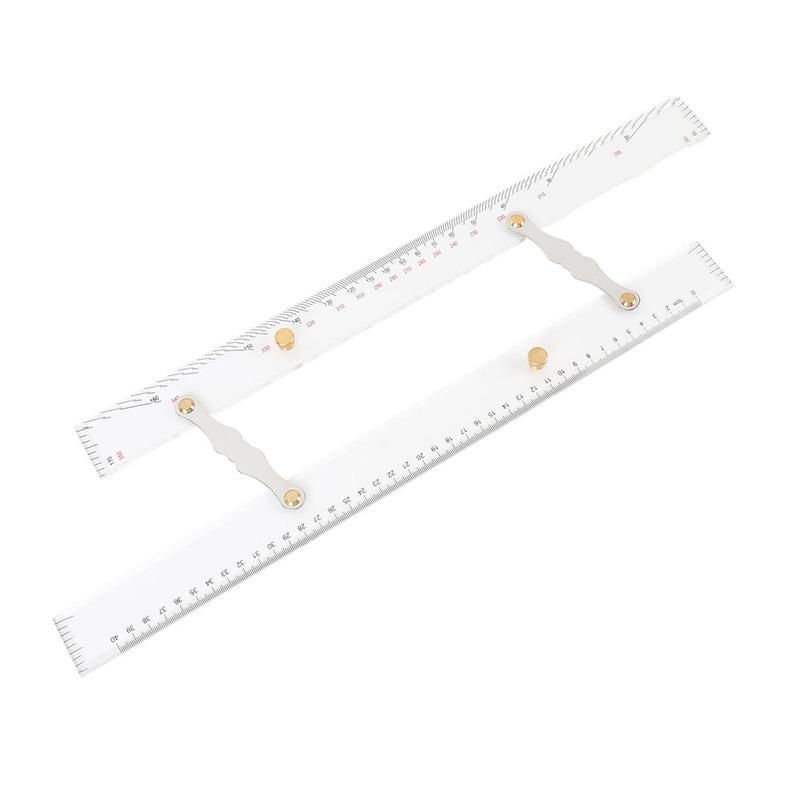 Parallel Ruler for Sea Chart Plotting 450mm Acrylic Material Designed for Marine Navigation with Excellent Light Transmission