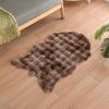 Bubble Fleece Faux Rabbit Fur Carpet - Full Coverage Tatami Floor Mat for Home, Bedroom, Living Room, or Bedside