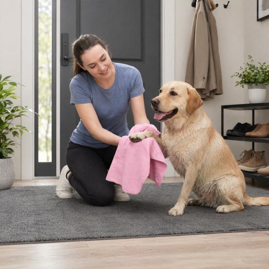 Pet Towel for Drying Pets, Soft Highly Absorbent Dog Towel, Pet-Friendly Cat Drying Towel for Dogs And Cats Bath Shower Grooming