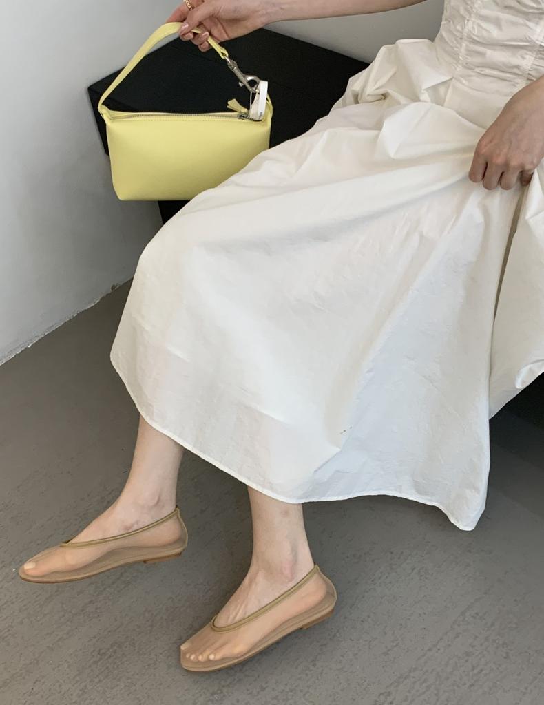 2025 summer new square head shallow mouth flat bottom mesh yarn breathable casual temperament one pedal lazy single shoes sandals women