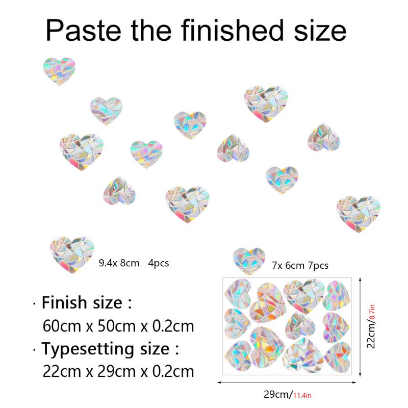 Rainbow Maker Sun Catcher Wall Stickers Cat Bird Star Mushroom Moon Sun Diy Window Glass Electrostatic Prisms Sticker