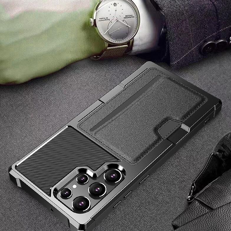 

For Samsung S25 Ultra Dustproof Card Pocket Case for Samsung Galaxy S25 Ultra S23 FE S22 S24 Plus S21 Black Phone Accessories for Galaxy S25 чёрный