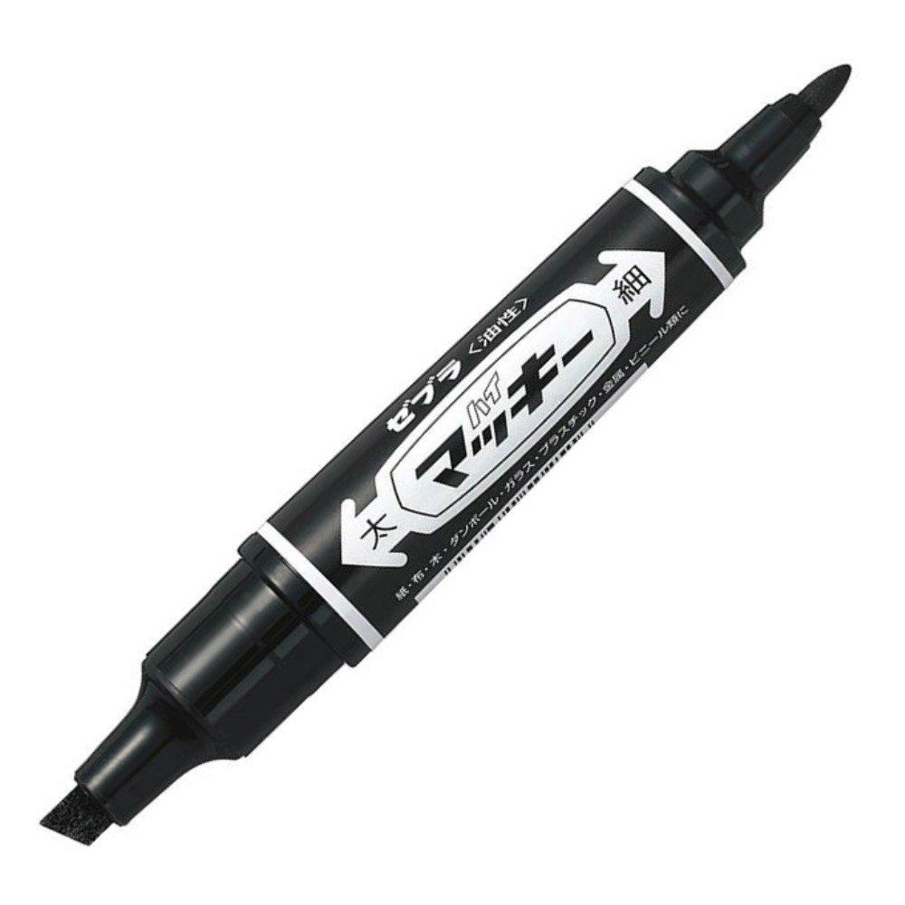 ZEBRA Permanent Marker High-Marker Black 5pcs P-MO-150-MC-BK5