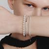 Silver 925 Ball  Pearl Bracelet #LSB12