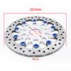 Motorcycle Floating Disc Brake Disk Universal CNC 4 Holes Caliper Disc Pads 267mm*58mm  For Dirtbike Street Scooter Bik