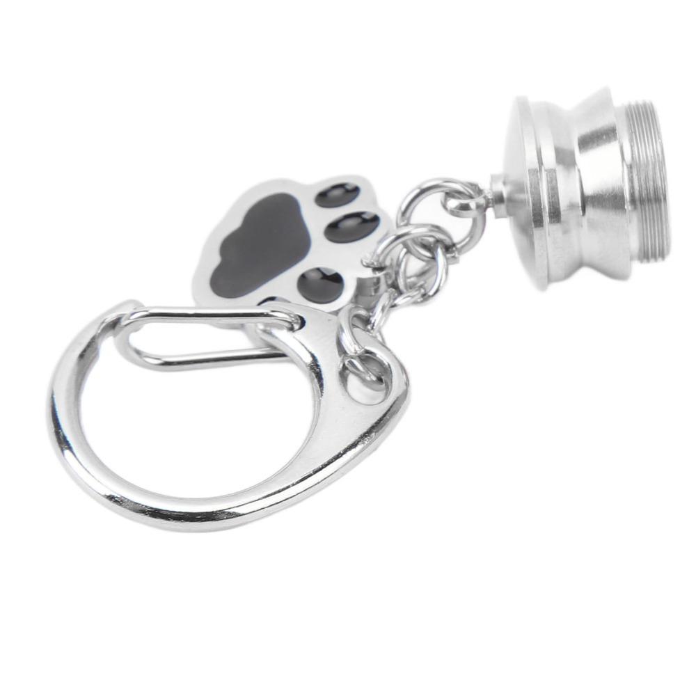 Stainless Steel Pet Urns Keychain Pocket Size Paw Print Urn Durable Pet Ashes Keepsake Dog Ashes