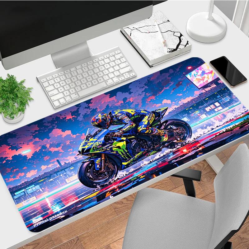 Night Race Xl Gaming Mouse Pad Nonslip Rubber Base Stitched Edge Waterproof Desk Mat For Pc Laptop Gamer Office Computer Accessories C92910