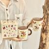 Dachshund Mug Ceramic Souvenir with Lid Large Capacity Cup Girls High Value Cute Coffee Cup