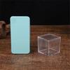 4Pcs Durable Candy Box Multiple Uses PS Transparent Cube Compact Portable Lid Case Organizer Container for Wedding