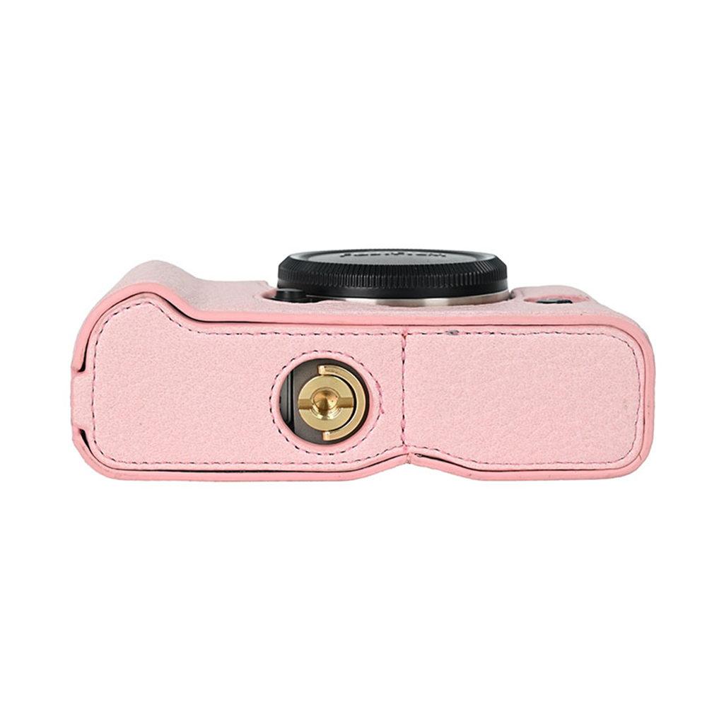 PU Camera Half Case for Fujifilm XT30 XT30II XT30III XT10 XT20 Leather Shoulder Strap Base Cover