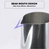 1 12/20oz Milk Frothing Pitcher with Temperature Display Stainless Steel Milk Frother Pitcher Jug Cup for Latte Art  2 3