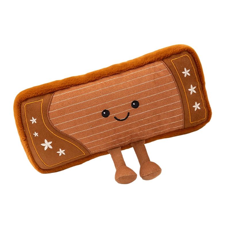 Happy Music Plush Toys: Guitar, Violin, Pipa, and Musical Notes Throw Pillows