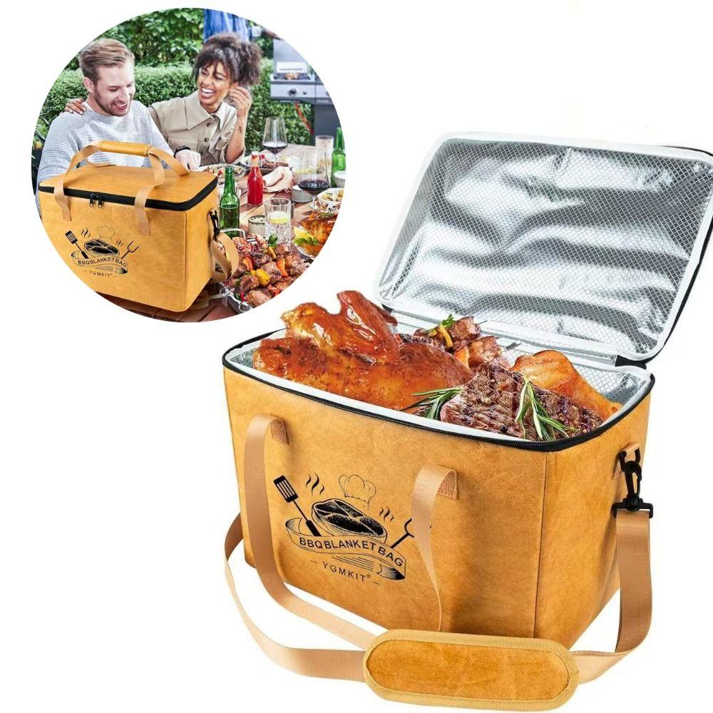 

Large Capacity Meat Bag Zipper Opening BBQ Blanket New Meat Warmer