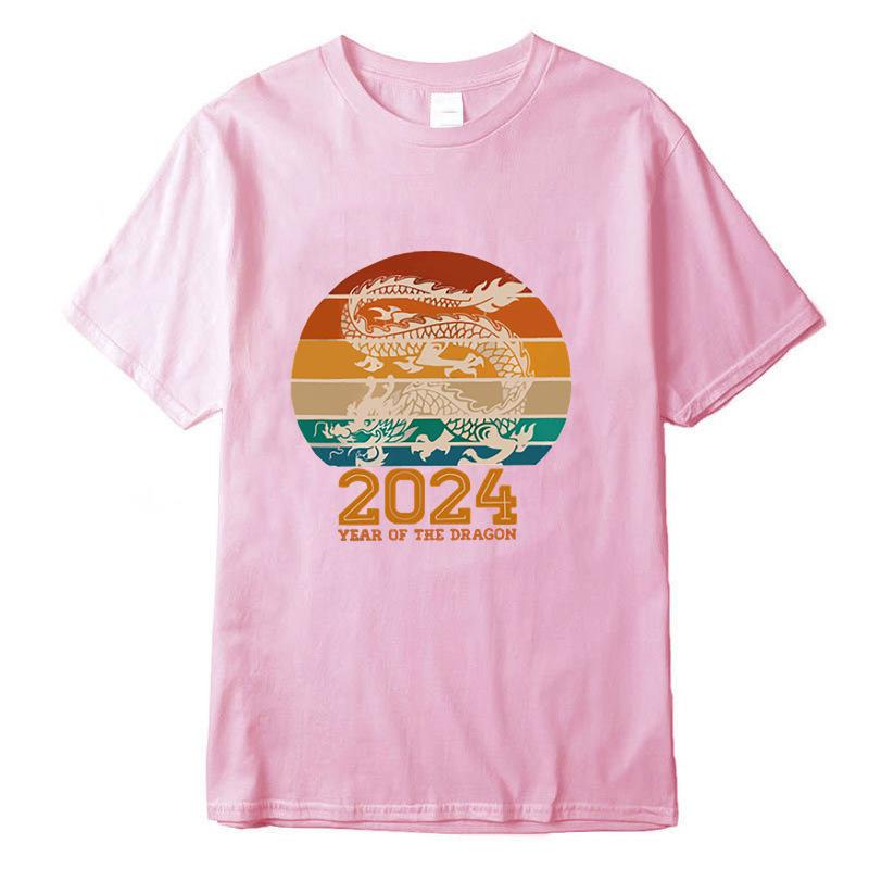 Свободные повседневные футболки с круглым вырезом и короткими рукавами с принтом — фото 15