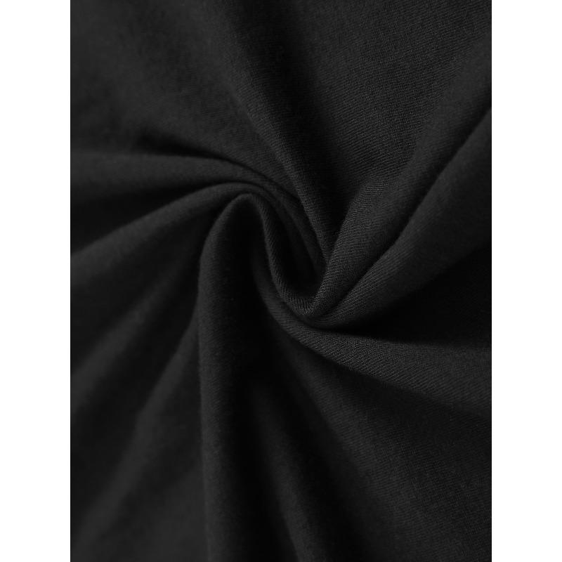 European Sizes Floral Hummingbird Print T-Shirt Short Sleeve Round Neck Casual Top, Regular Length, All-Season Wear, Women's