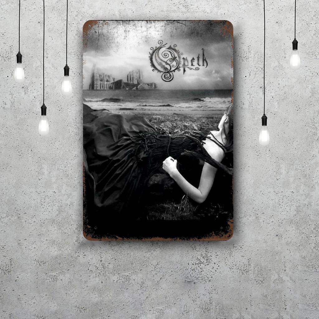 Opeth Vintage Metal Tin Signs Posters Decor Retro Metal Plaque Wall Art Decor for Garage Bar