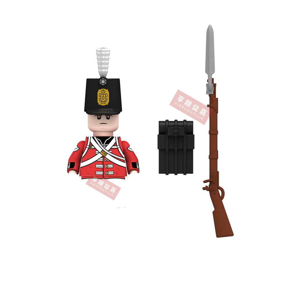 Military affairs Napoleon French Cuirassier Dragoon Building Blocks Model Bricks mini Action toy Figures Toy gift for children