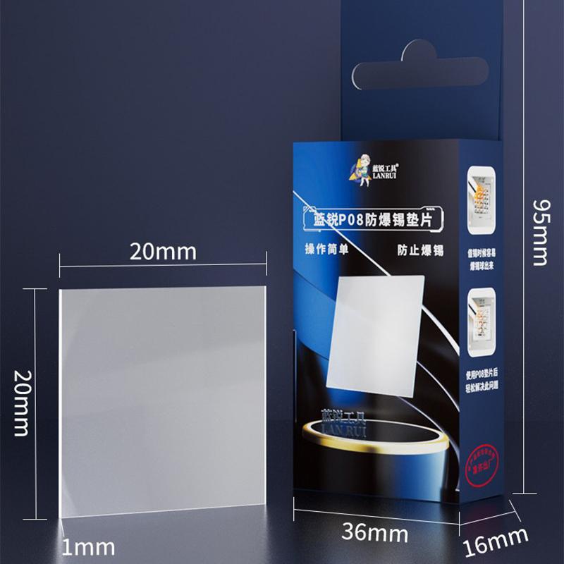 

1/2/3PCS Glass P08 Explosion-proof Tin Gasket The Tin-Worthy Does Not Bulge Or Explode,Easy To Value Tin Without Splashing