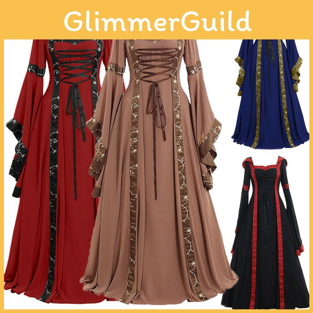 Medieval Women's Halloween Dress With Gothic And Renaissance Flair For Cosplay And Parties