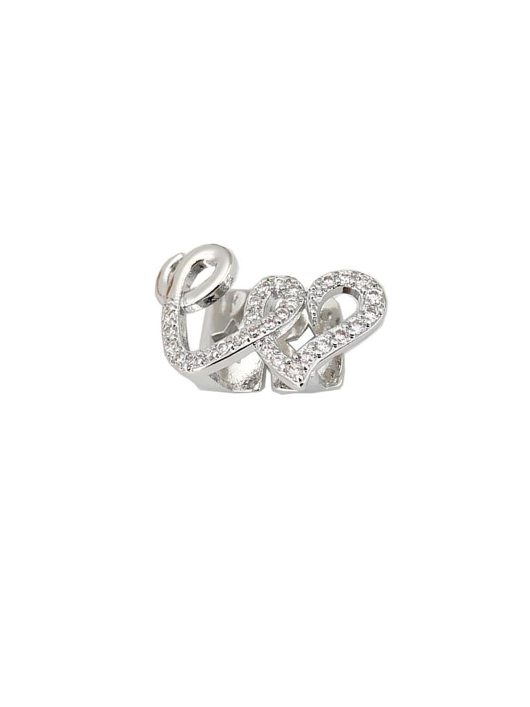 European & American Double Heart Zircon Hip-Hop Teeth Grills - Trendy Copper Tooth Jewelry