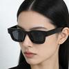 Simple Square Fashion Plastic Sunglasses for Men and Women Trendy UV Resistant Glasses Outdoor Sunscreen Sunshade Eyewear
