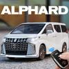 QHKY2 1:24 Toyota Alphard Key Control Alloy Car Model Sound and Light Pull Back Children's Toy Collectibles Birthday Gift